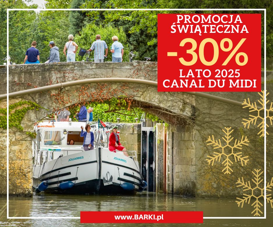 canal du midi barka promocja świąteczna